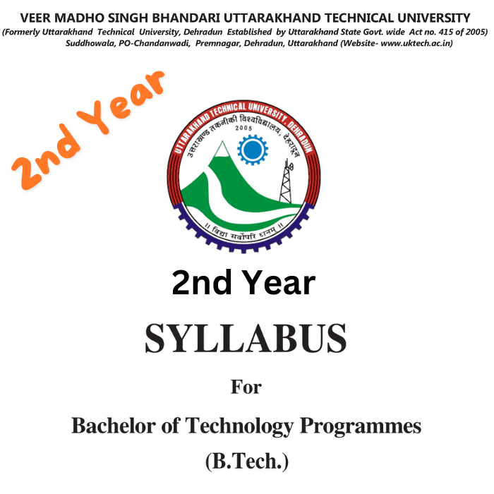 B.Tech CSE IT 2nd Year Syllabus. aktu 2nd year syllabus