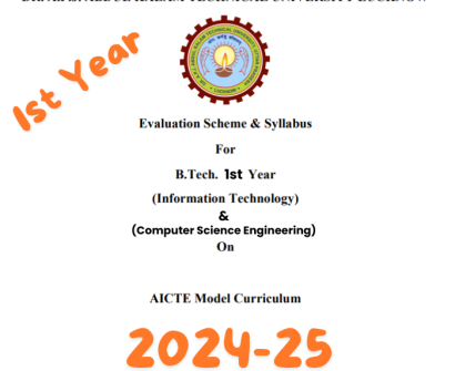 Download AKTU B-Tech CS IT 1st Year Syllabus