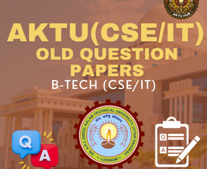 aktu b tech cse it old question paper, aktu old question paper